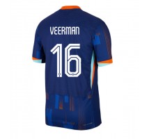 Holandia Joey Veerman #16 Koszulka Wyjazdowa ME 2024 Krótki Rękaw