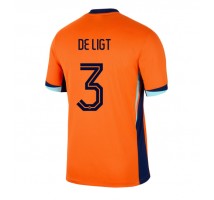 Holandia Matthijs de Ligt #3 Koszulka Podstawowa ME 2024 Krótki Rękaw