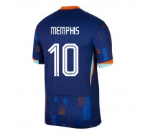 Holandia Memphis Depay #10 Koszulka Wyjazdowa ME 2024 Krótki Rękaw
