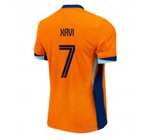 Holandia Xavi Simons #7 Koszulka Podstawowa ME 2024 Krótki Rękaw