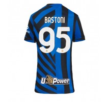 Inter Milan Alessandro Bastoni #95 Koszulka Podstawowa damskie 2024-25 Krótki Rękaw