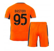 Inter Milan Alessandro Bastoni #95 Koszulka Trzecia dzieci 2023-24 Krótki Rękaw (+ krótkie spodenki)