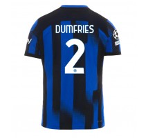 Inter Milan Denzel Dumfries #2 Koszulka Podstawowa 2023-24 Krótki Rękaw