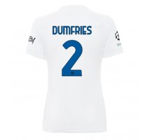 Inter Milan Denzel Dumfries #2 Koszulka Wyjazdowa damskie 2023-24 Krótki Rękaw
