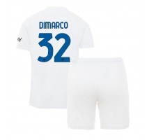Inter Milan Federico Dimarco #32 Koszulka Wyjazdowa dzieci 2023-24 Krótki Rękaw (+ krótkie spodenki)