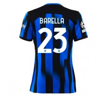 Inter Milan Nicolo Barella #23 Koszulka Podstawowa damskie 2023-24 Krótki Rękaw