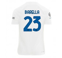 Inter Milan Nicolo Barella #23 Koszulka Wyjazdowa 2023-24 Krótki Rękaw