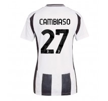 Juventus Andrea Cambiaso #27 Koszulka Podstawowa damskie 2024-25 Krótki Rękaw