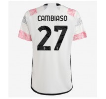 Juventus Andrea Cambiaso #27 Koszulka Wyjazdowa 2023-24 Krótki Rękaw