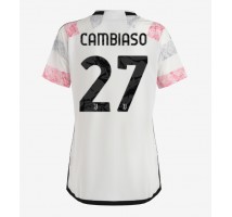 Juventus Andrea Cambiaso #27 Koszulka Wyjazdowa damskie 2023-24 Krótki Rękaw