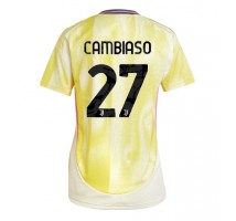 Juventus Andrea Cambiaso #27 Koszulka Wyjazdowa damskie 2024-25 Krótki Rękaw