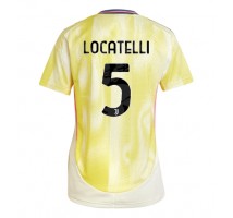 Juventus Manuel Locatelli #5 Koszulka Wyjazdowa damskie 2024-25 Krótki Rękaw