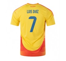 Kolumbia Luis Diaz #7 Koszulka Podstawowa Copa America 2024 Krótki Rękaw