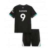 Liverpool Darwin Nunez #9 Koszulka Wyjazdowa dzieci 2024-25 Krótki Rękaw (+ krótkie spodenki)