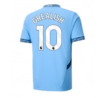 Manchester City Jack Grealish #10 Koszulka Podstawowa 2024-25 Krótki Rękaw