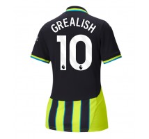 Manchester City Jack Grealish #10 Koszulka Wyjazdowa damskie 2024-25 Krótki Rękaw