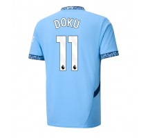 Manchester City Jeremy Doku #11 Koszulka Podstawowa 2024-25 Krótki Rękaw