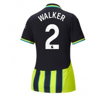 Manchester City Kyle Walker #2 Koszulka Wyjazdowa damskie 2024-25 Krótki Rękaw