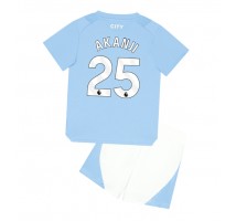 Manchester City Manuel Akanji #25 Koszulka Podstawowa dzieci 2023-24 Krótki Rękaw (+ krótkie spodenki)