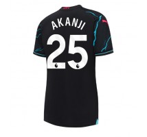 Manchester City Manuel Akanji #25 Koszulka Trzecia damskie 2023-24 Krótki Rękaw