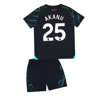 Manchester City Manuel Akanji #25 Koszulka Trzecia dzieci 2023-24 Krótki Rękaw (+ krótkie spodenki)