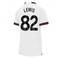Manchester City Rico Lewis #82 Koszulka Wyjazdowa damskie 2023-24 Krótki Rękaw