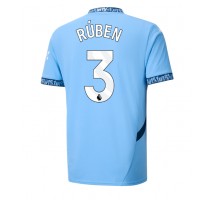 Manchester City Ruben Dias #3 Koszulka Podstawowa 2024-25 Krótki Rękaw