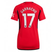 Manchester United Alejandro Garnacho #17 Koszulka Podstawowa damskie 2023-24 Krótki Rękaw