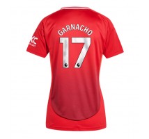 Manchester United Alejandro Garnacho #17 Koszulka Podstawowa damskie 2024-25 Krótki Rękaw