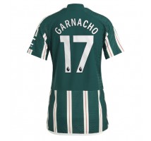 Manchester United Alejandro Garnacho #17 Koszulka Wyjazdowa damskie 2023-24 Krótki Rękaw