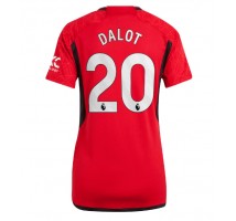 Manchester United Diogo Dalot #20 Koszulka Podstawowa damskie 2023-24 Krótki Rękaw