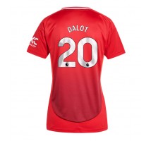 Manchester United Diogo Dalot #20 Koszulka Podstawowa damskie 2024-25 Krótki Rękaw