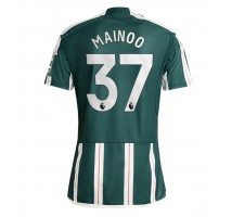 Manchester United Kobbie Mainoo #37 Koszulka Wyjazdowa 2023-24 Krótki Rękaw