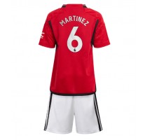 Manchester United Lisandro Martinez #6 Koszulka Podstawowa dzieci 2023-24 Krótki Rękaw (+ krótkie spodenki)