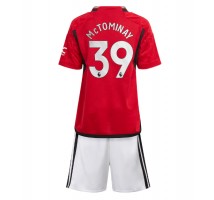 Manchester United Scott McTominay #39 Koszulka Podstawowa dzieci 2023-24 Krótki Rękaw (+ krótkie spodenki)