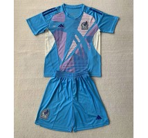 Meksyk Bramkarskie Koszulka Wyjazdowa dzieci Copa America 2024 Krótki Rękaw (+ krótkie spodenki)