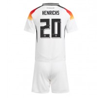 Niemcy Benjamin Henrichs #20 Koszulka Podstawowa dzieci ME 2024 Krótki Rękaw (+ krótkie spodenki)