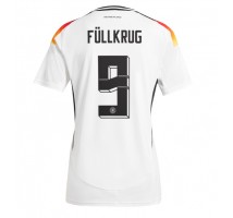 Niemcy Niclas Fullkrug #9 Koszulka Podstawowa damskie ME 2024 Krótki Rękaw