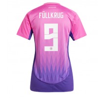 Niemcy Niclas Fullkrug #9 Koszulka Wyjazdowa damskie ME 2024 Krótki Rękaw