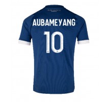 Olympique de Marseille Aubameyang #10 Koszulka Wyjazdowa 2023-24 Krótki Rękaw