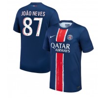 Paris Saint-Germain Joao Neves #87 Koszulka Podstawowa 2024-25 Krótki Rękaw