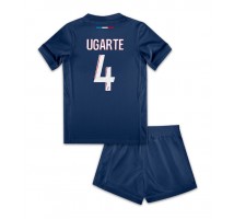 Paris Saint-Germain Manuel Ugarte #4 Koszulka Podstawowa dzieci 2024-25 Krótki Rękaw (+ krótkie spodenki)