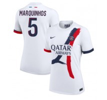 Paris Saint-Germain Marquinhos #5 Koszulka Wyjazdowa damskie 2024-25 Krótki Rękaw