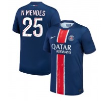 Paris Saint-Germain Nuno Mendes #25 Koszulka Podstawowa 2024-25 Krótki Rękaw