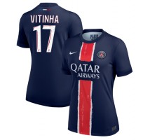 Paris Saint-Germain Vitinha #17 Koszulka Podstawowa damskie 2024-25 Krótki Rękaw