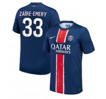 Paris Saint-Germain Warren Zaire-Emery #33 Koszulka Podstawowa 2024-25 Krótki Rękaw