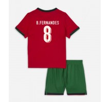 Portugalia Bruno Fernandes #8 Koszulka Podstawowa dzieci ME 2024 Krótki Rękaw (+ krótkie spodenki)