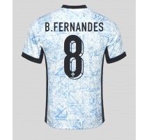 Portugalia Bruno Fernandes #8 Koszulka Wyjazdowa ME 2024 Krótki Rękaw