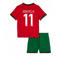 Portugalia Joao Felix #11 Koszulka Podstawowa dzieci ME 2024 Krótki Rękaw (+ krótkie spodenki)