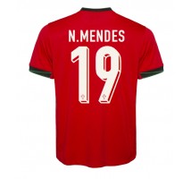 Portugalia Nuno Mendes #19 Koszulka Podstawowa ME 2024 Krótki Rękaw